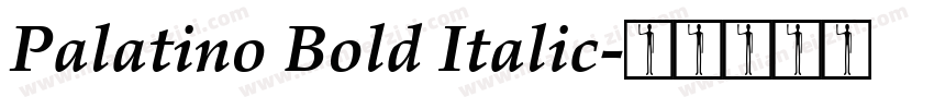 Palatino Bold Italic字体转换